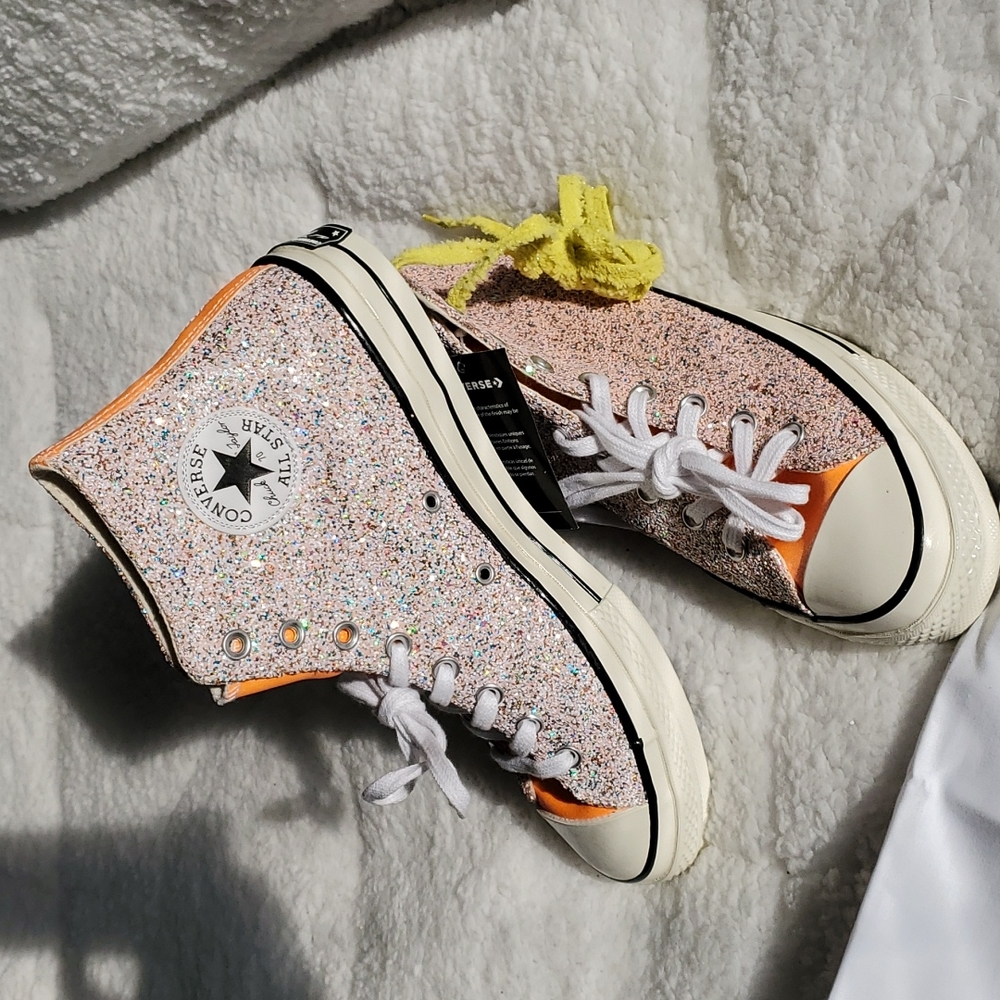 Converse x JW Anderson Sneakers Pink / Orange Sparkle - Picture 4 of 17